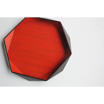 守屋松亭 切子菓子盆　Q384 