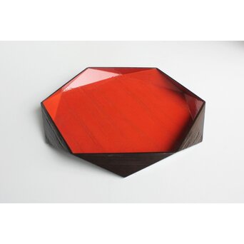 守屋松亭 切子菓子盆　Q384 