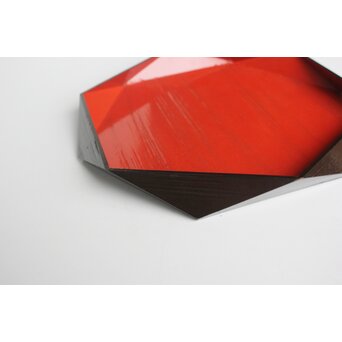 守屋松亭 切子菓子盆　Q384 