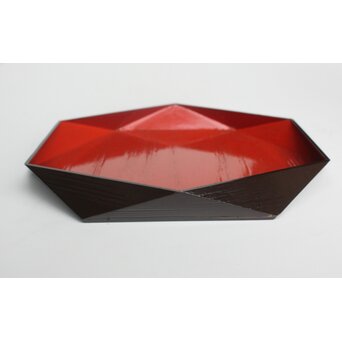 守屋松亭 切子菓子盆　Q384 