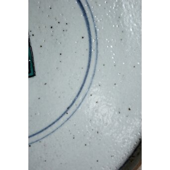 二代 徳田八十吉 九谷村原石作 古九谷敬幕 飾皿　P551 