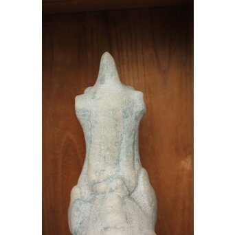 飛田朝二郎【霊狗】翡翠石彫か　U377 