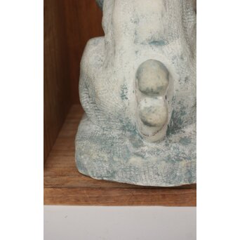 飛田朝二郎【霊狗】翡翠石彫か　U377 