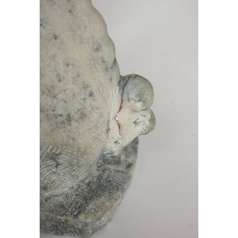 飛田朝二郎【霊狗】翡翠石彫か　U377 