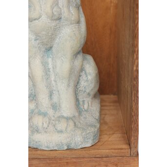 飛田朝二郎【霊狗】翡翠石彫か　U377 