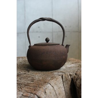 小泉仁左衛門 御釜屋 南部霰鉄瓶　M456 