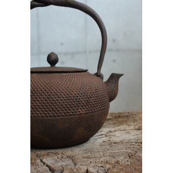 小泉仁左衛門 御釜屋 南部霰鉄瓶　M456 