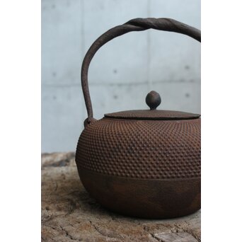 小泉仁左衛門 御釜屋 南部霰鉄瓶　M456 