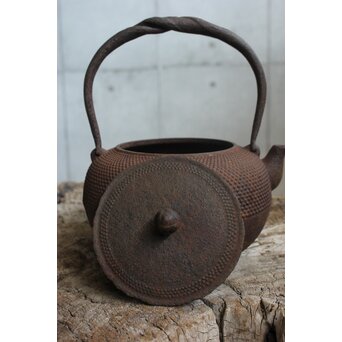 小泉仁左衛門 御釜屋 南部霰鉄瓶　M456 