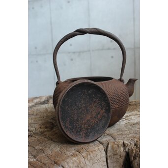 小泉仁左衛門 御釜屋 南部霰鉄瓶　M456 