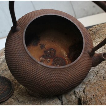 小泉仁左衛門 御釜屋 南部霰鉄瓶　M456 