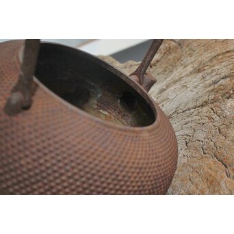 小泉仁左衛門 御釜屋 南部霰鉄瓶　M456 