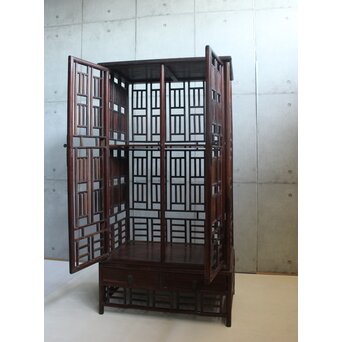 唐木 明清家具意 書棚　X597 