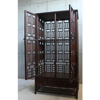 唐木 明清家具意 書棚　X597 