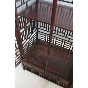 唐木 明清家具意 書棚　X597 