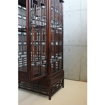 唐木 明清家具意 書棚　X597 