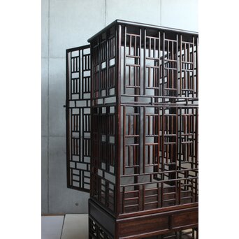 唐木 明清家具意 書棚　X597 