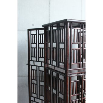 唐木 明清家具意 書棚　X597 