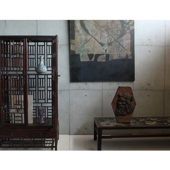 唐木 明清家具意 書棚　X597 