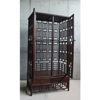 唐木 明清家具意 書棚　X597 