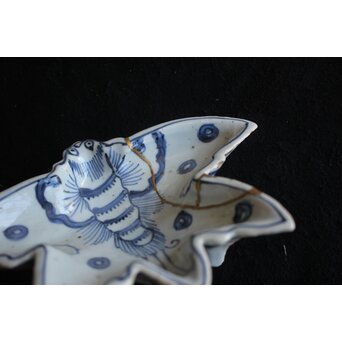 古染付 南京赤絵 呉須赤絵 古九谷 初期伊万里 皿7枚　P557 