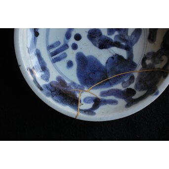 古染付 南京赤絵 呉須赤絵 古九谷 初期伊万里 皿7枚　P557 