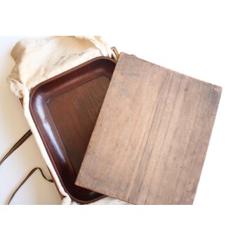 桑 行李蓋 煎茶盆/莨盆/煙草盆　X599 