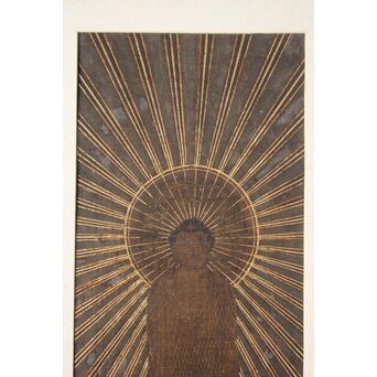 如来像 截金 切金 仏画 絹本　Z646 