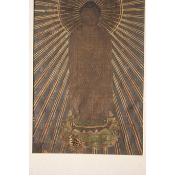如来像 截金 切金 仏画 絹本　Z646 