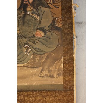 狩野常信門下 永井慶竺/常喜か 関羽周倉図　Z647 