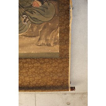 狩野常信門下 永井慶竺/常喜か 関羽周倉図　Z647 