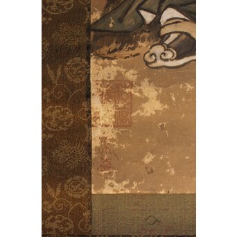 狩野常信門下 永井慶竺/常喜か 関羽周倉図　Z647 