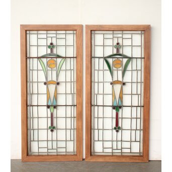 ステンドグラス 2枚1組　GD0286 ウラ