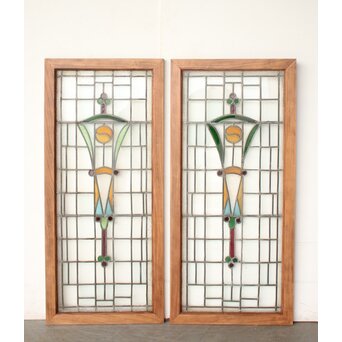 ステンドグラス 2枚1組　GD0286