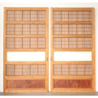障子枠付 格子戸 4枚1組　L1169 AB　ウラ