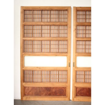 障子枠付 格子戸 4枚1組　L1169 