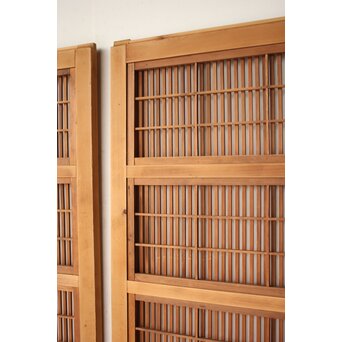 障子枠付 格子戸 4枚1組　L1169 