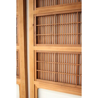 障子枠付 格子戸 4枚1組　L1169 