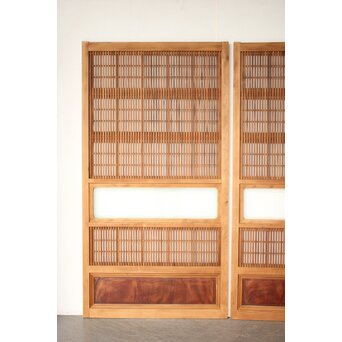 障子枠付 格子戸 4枚1組　L1169 