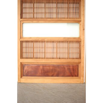 障子枠付 格子戸 4枚1組　L1169 