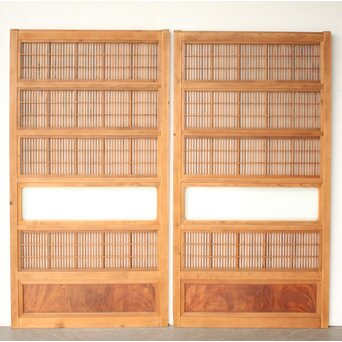 障子枠付 格子戸 4枚1組　L1169 CD　ウラ