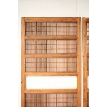 障子枠付 格子戸 4枚1組　L1169 