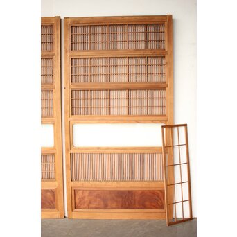 障子枠付 格子戸 4枚1組　L1169 