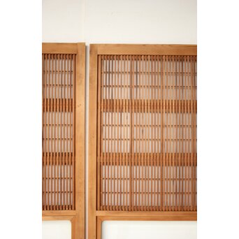障子枠付 格子戸 4枚1組　L1169 