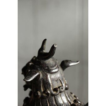 明～清 古銅獅子香炉　M458 