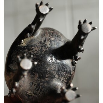 明～清 古銅獅子香炉　M458 