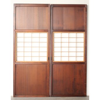 障子枠付 板戸 4枚1組　B1096 AB　ウラ