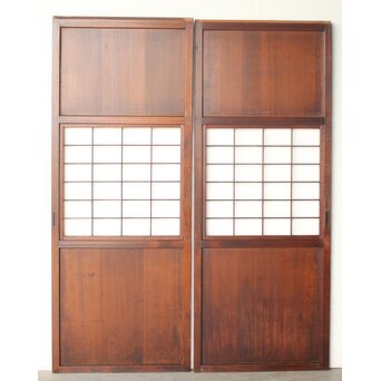 障子枠付 板戸 4枚1組　B1096 CD　表