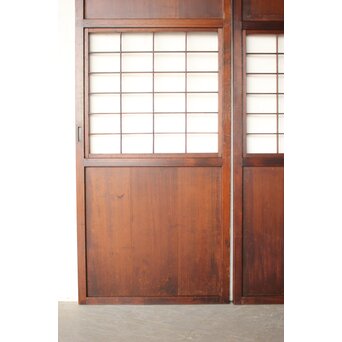 障子枠付 板戸 4枚1組　B1096 