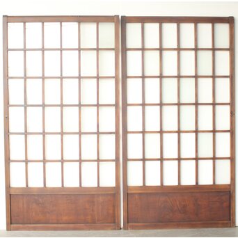 36分割 細分升ガラス戸 x紋 4枚1組　GD0288 